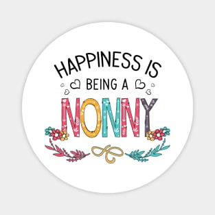 Happiness Is Being A Nonny Wildflowers Valentines Mothers Day Magnet